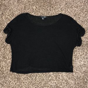 black loose fitting shirt